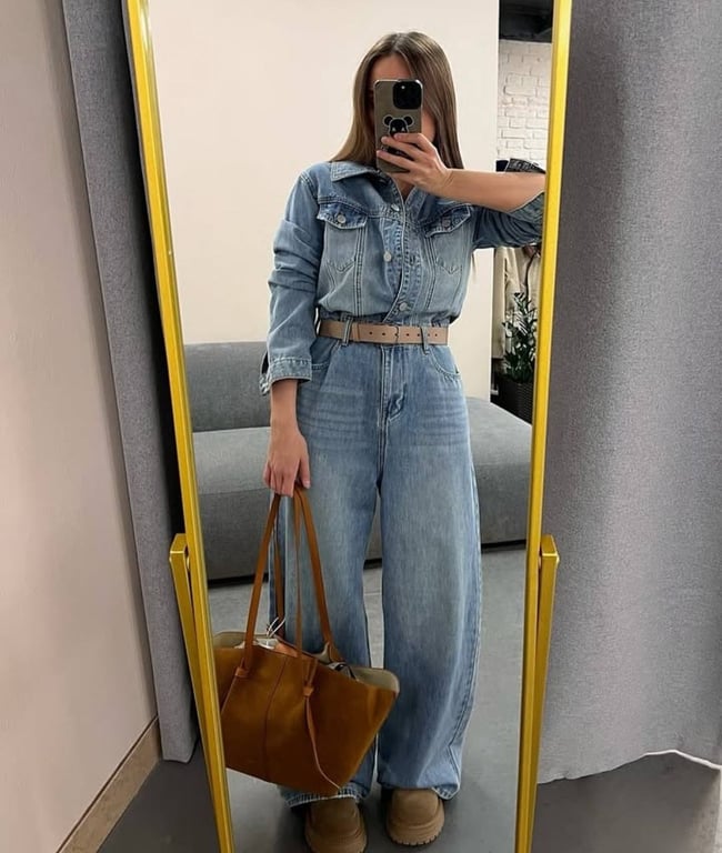 Повний денім-лук в тренді цього року