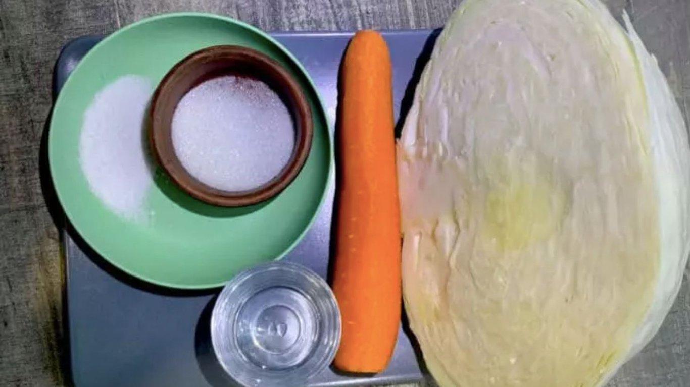 капуста, как квашеная за один час