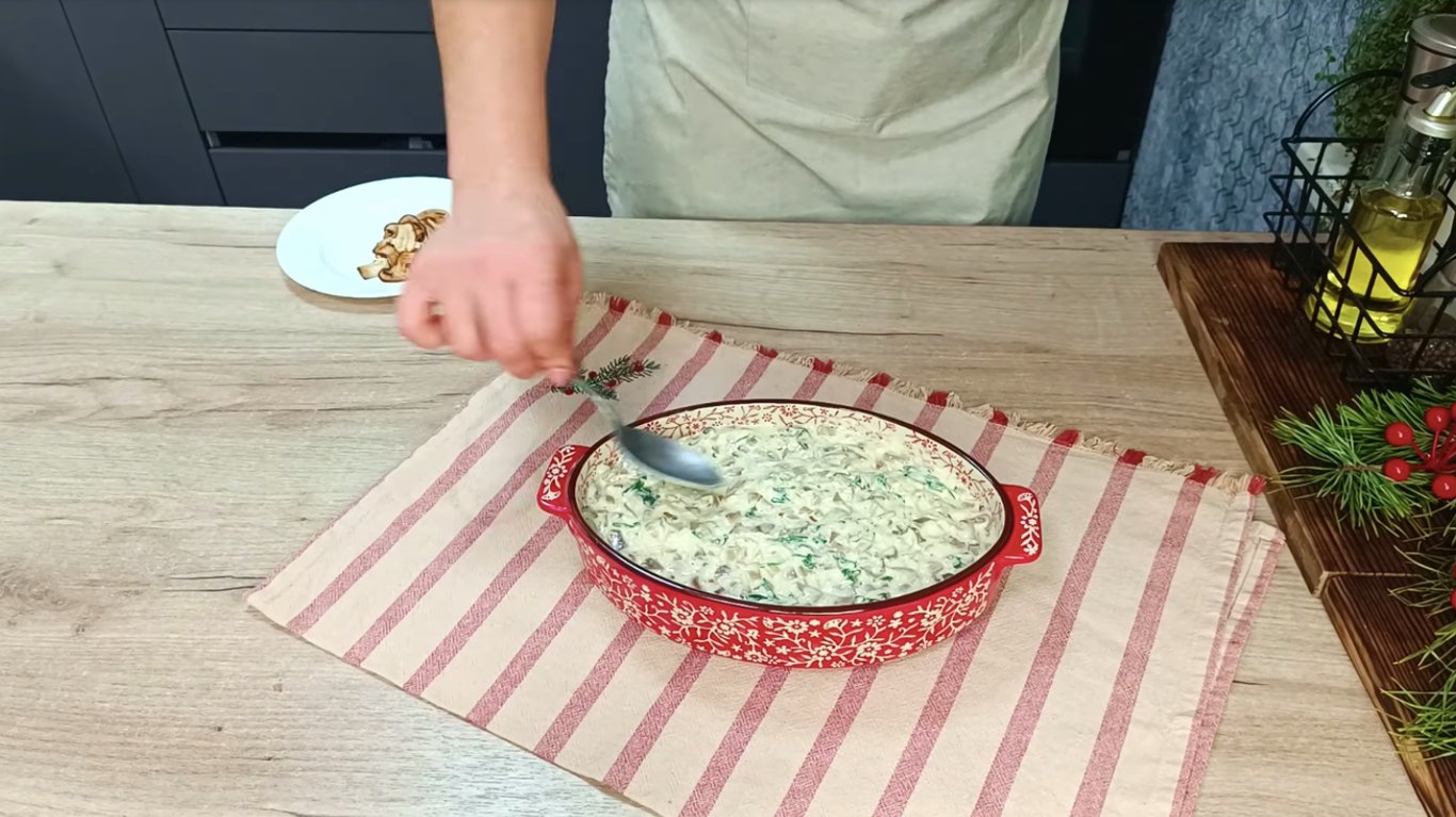 смачна грибна запіканка