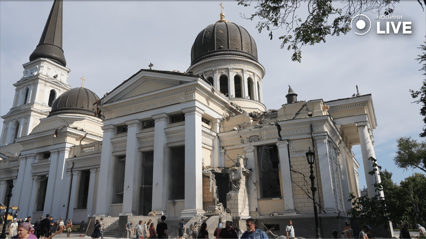 Спасо-Преображенський собор в Одесі потерпає від дощу