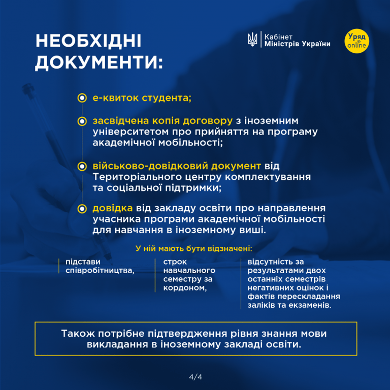 Перелік необхідних документів. Фото: Кабмін