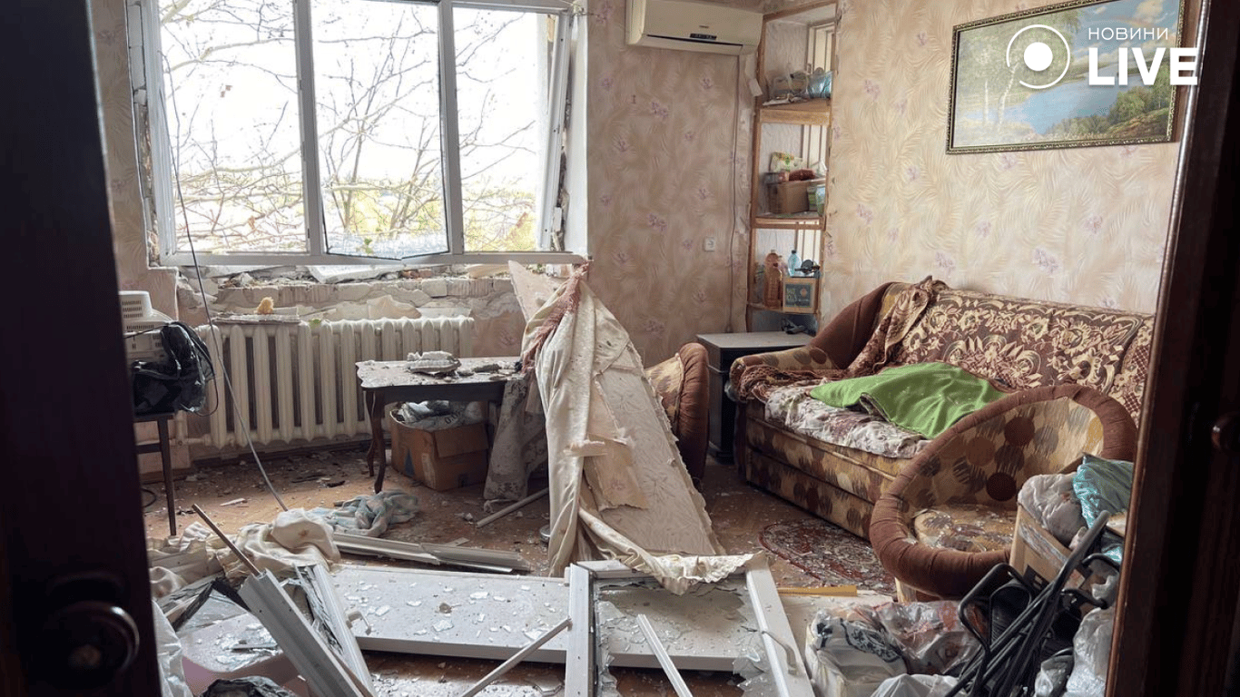 What a house in Chornomorsk looks like after a Russian drone hit