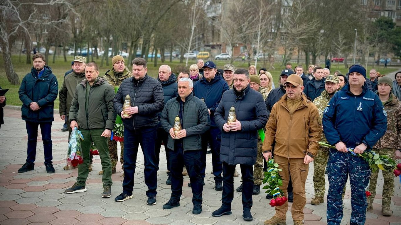 В Одессе почтили память погибших Героев Небесной Сотни