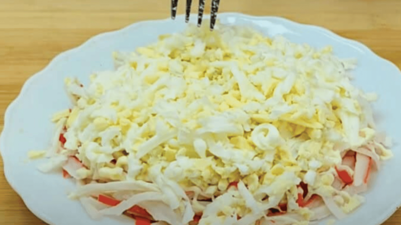 рецепт салату з крабовими паличками