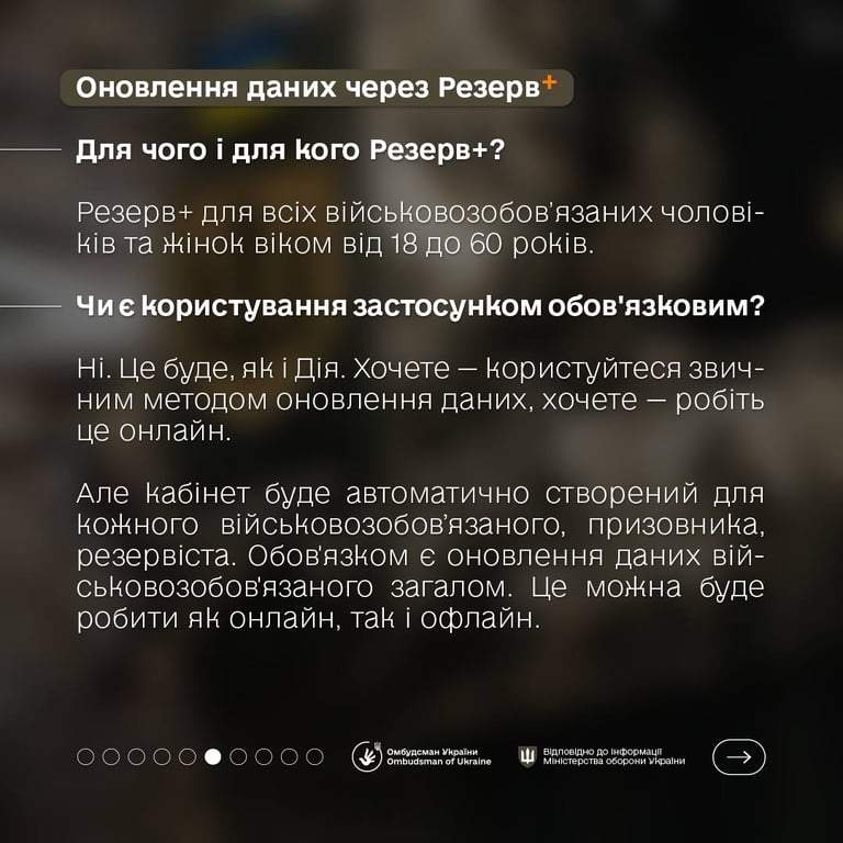 Для кого створений "Резерв+"