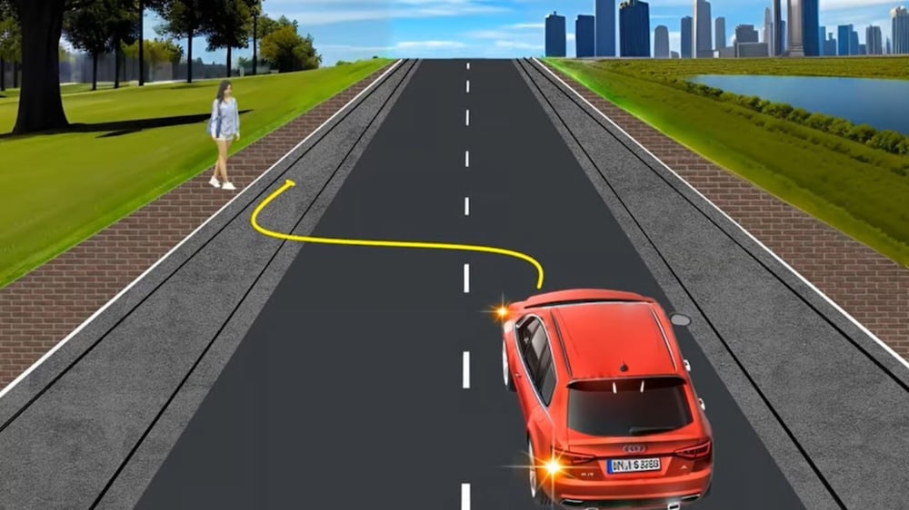 Тест з ПДР: чи може водій посадити пасажира на трамвайних коліях?