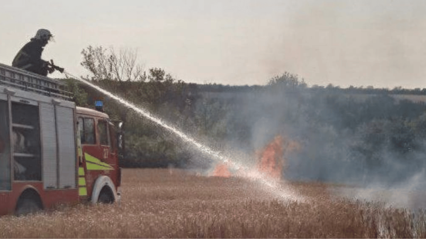 Пожарные в Одесской области спасли 20 га украинского хлеба