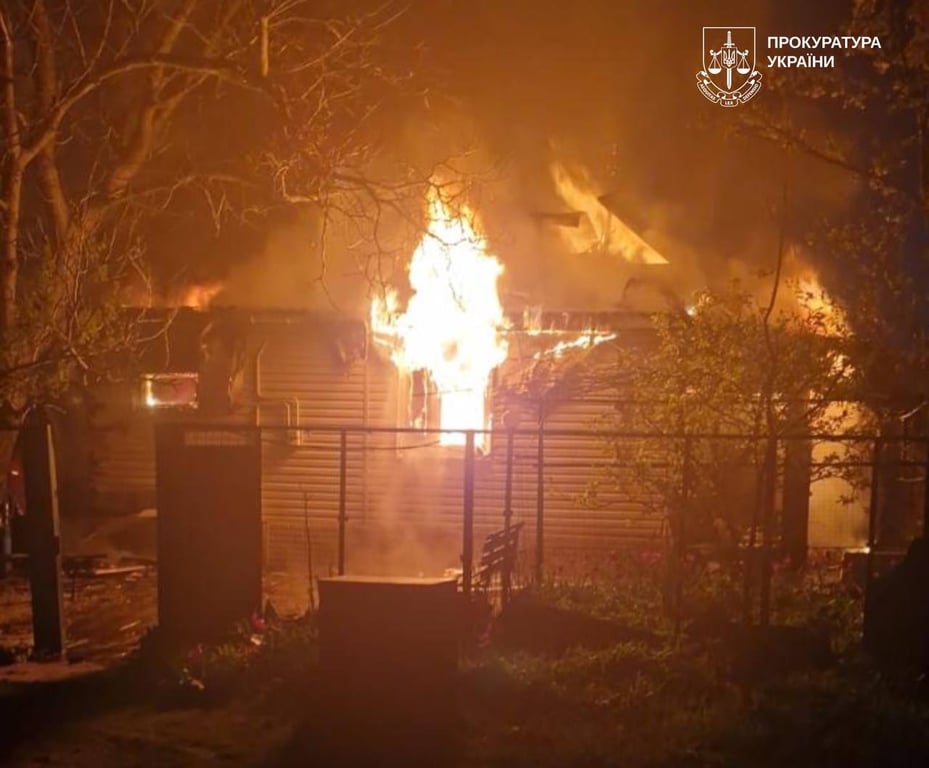 Пожежа після влучання