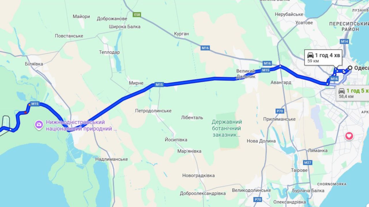 Затори на трасі Одеса-Рені