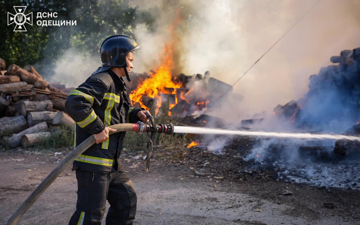 Пожар в Одесской области