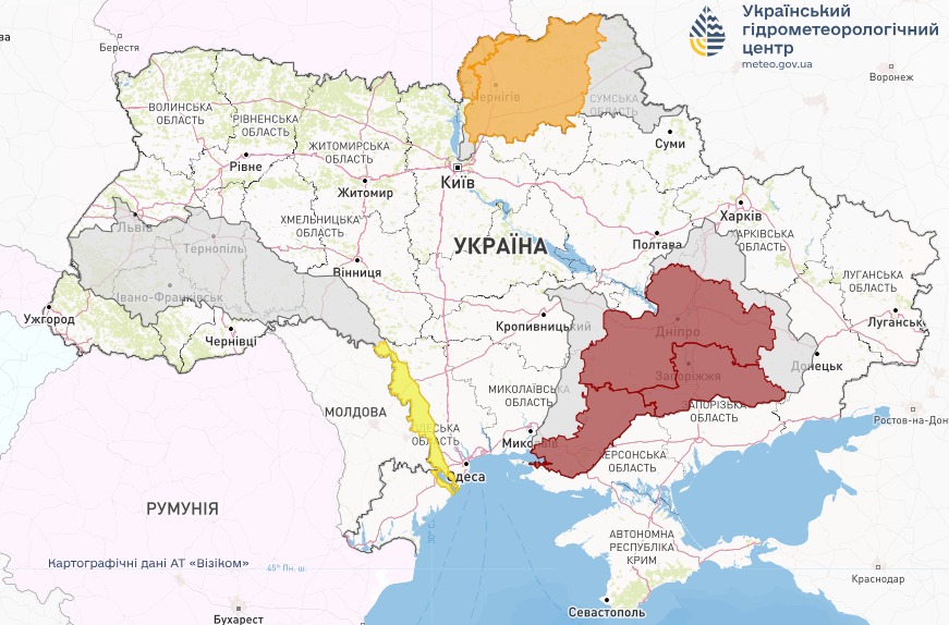 Попередження про небезпечні гідрологічні явища 20-21 травня