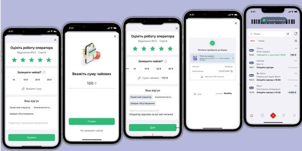 Нова пошта чайові