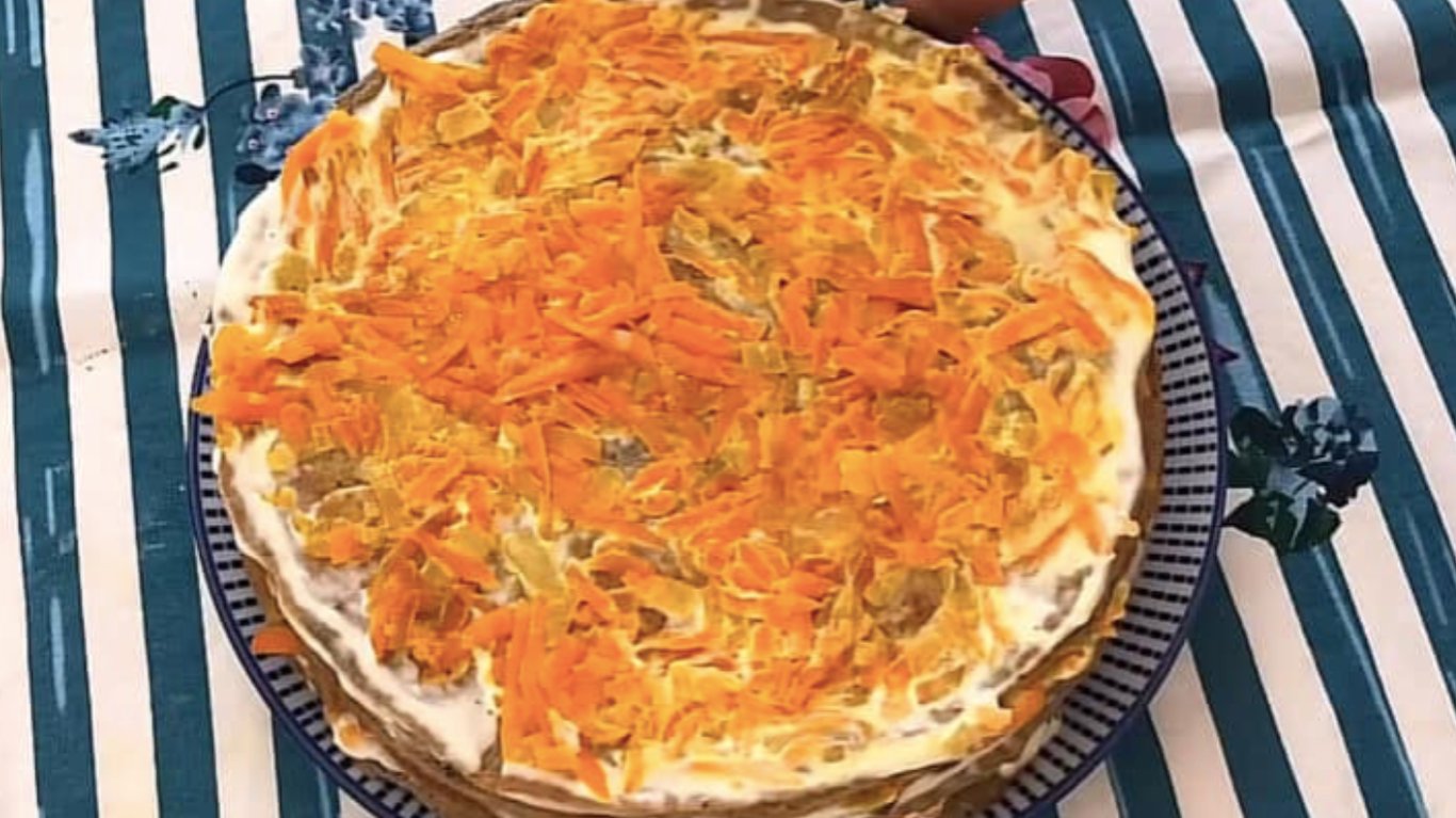 простий рецепт пічінкового торта