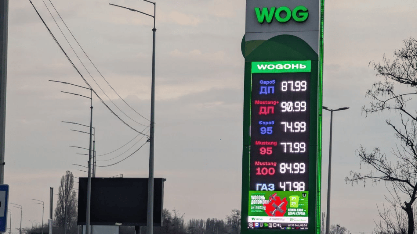 Цены на топливо в Киеве не изменились: дизель стоит 87,99 грн