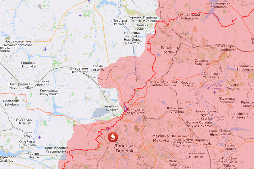 Карта бойових дій на 14 вересня