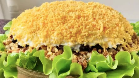 Салат "Одуванчик" — праздничный рецепт вместо "Оливье" и "Шубы" - 285x160