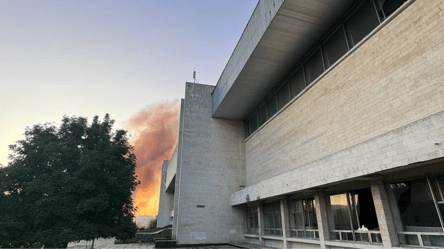 В Киеве ракета разрушила спорткомплекс КПИ — фото и видео - 285x160