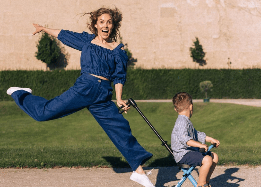 Алена Шоптенко со своим маленьким сыном