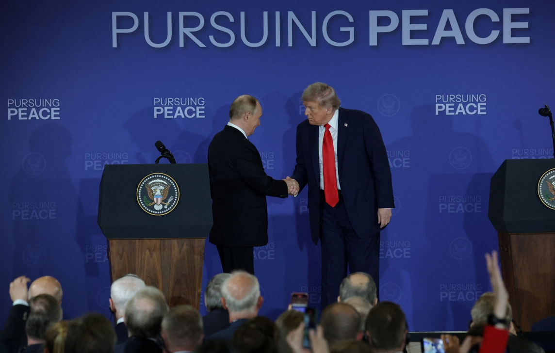 Trump and Putin at the final press conference