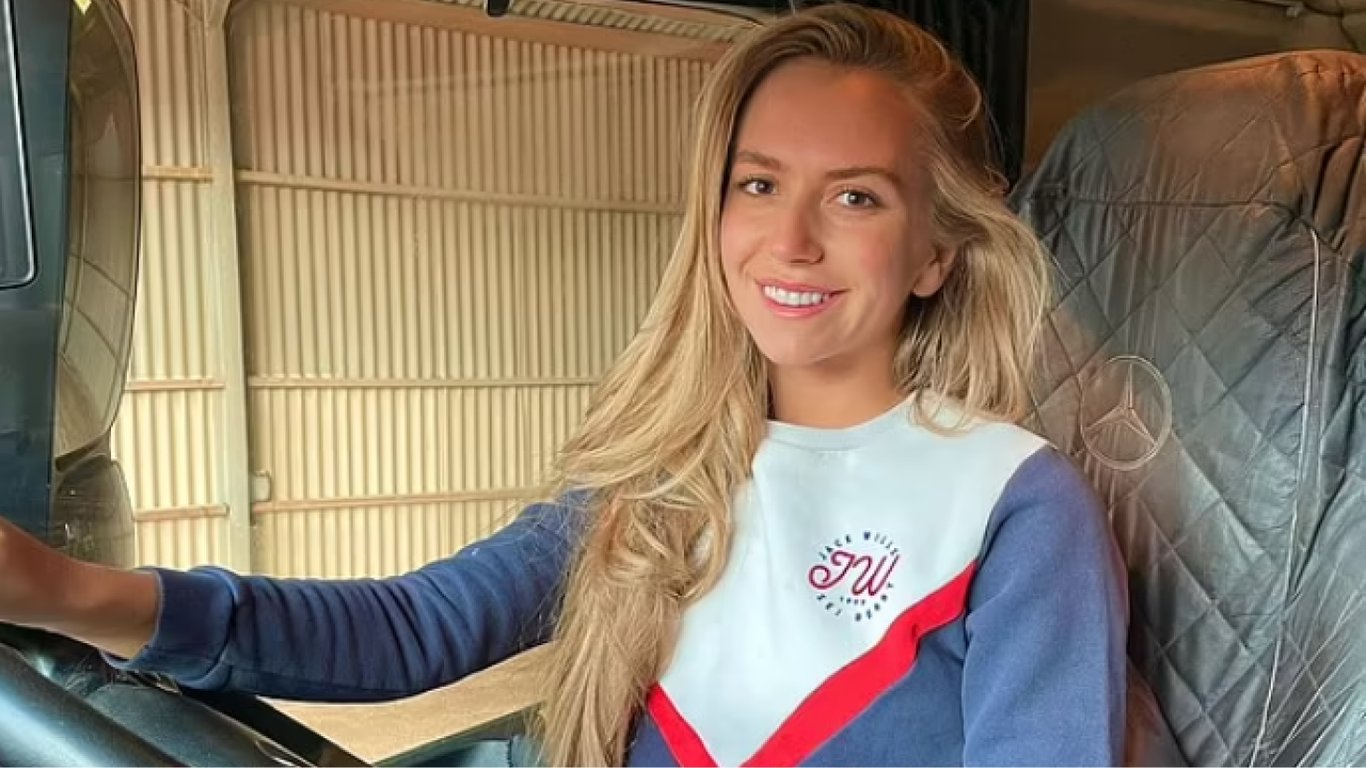 Финалистка конкурса красоты "Мисс Англия" стала водителем грузовика