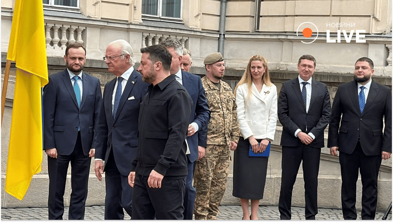 До Львова прибув Володимир Зеленський і король Швеції