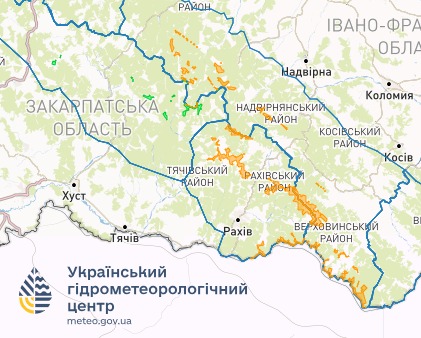 Сніголавинна небезпека в Україні 14 березня 2025 року