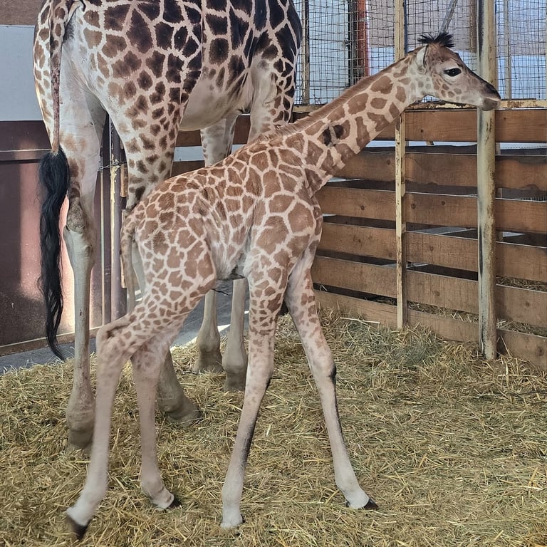 В Одеському "Біопарку" народилася перша в Україні жирафа-дівчинка - фото 2
