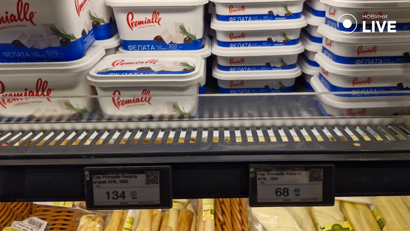 Ціни на молочні продукти в Одесі