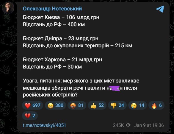 Нотевський розкритикував Кличка