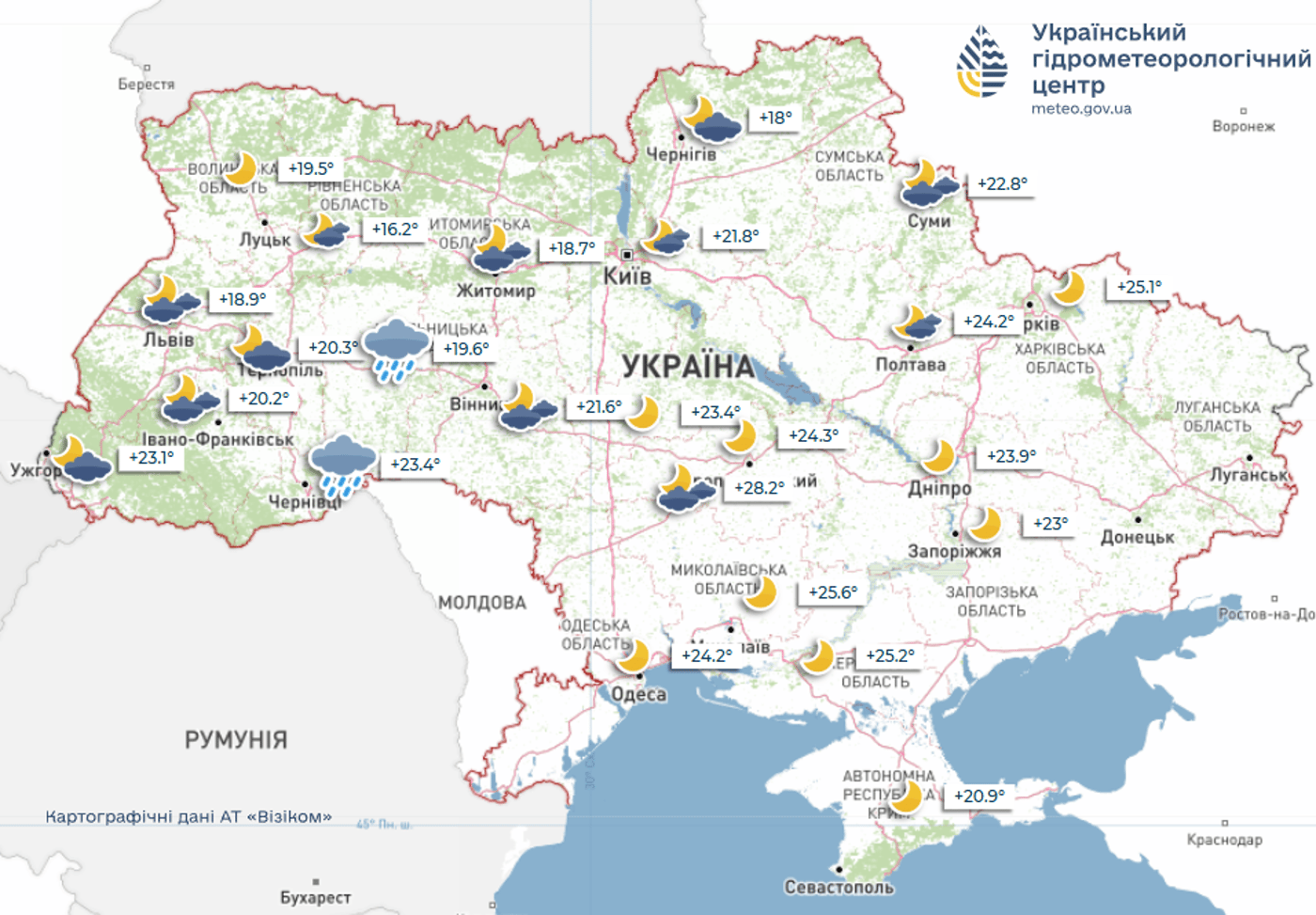 Погода на тиждень