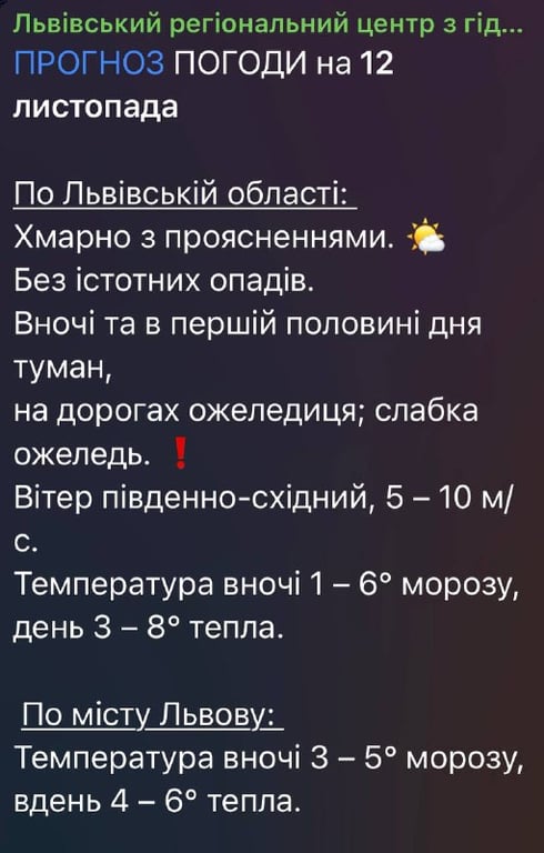 погода во Львове