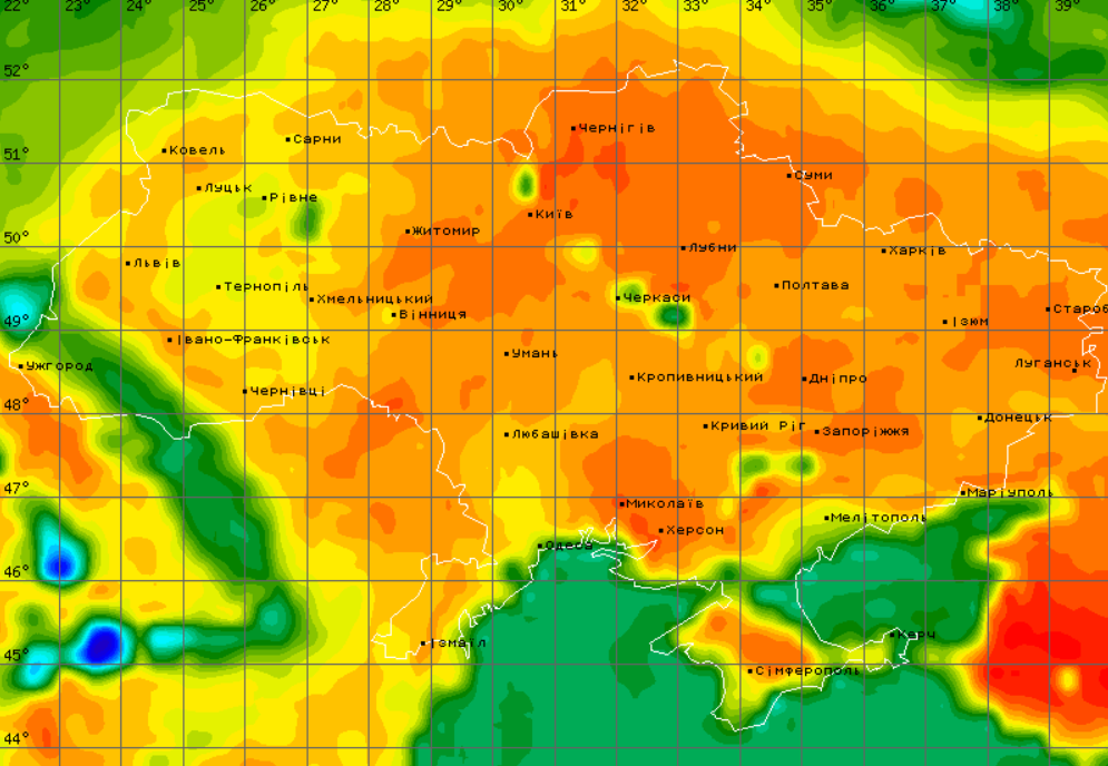 Погода в Україні 21 серпня