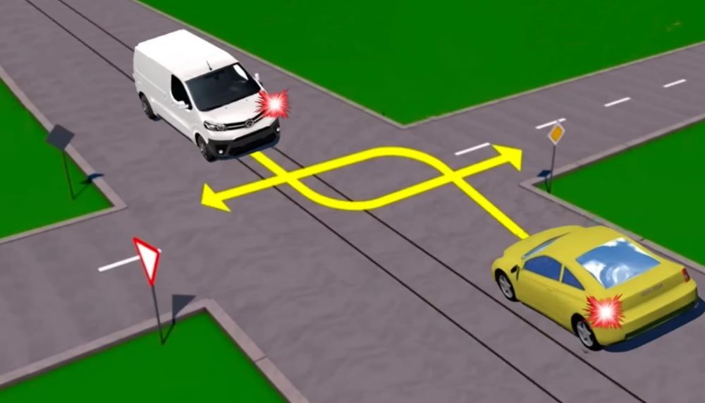 Хитрая задача из ПДД — кто из водителей выбрал правильную траекторию для поворота - фото 1