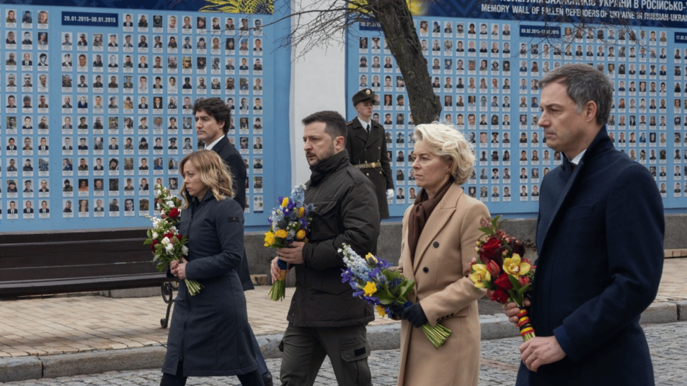 Зеленський разом із західними партнерами вшанував загиблих Героїв
