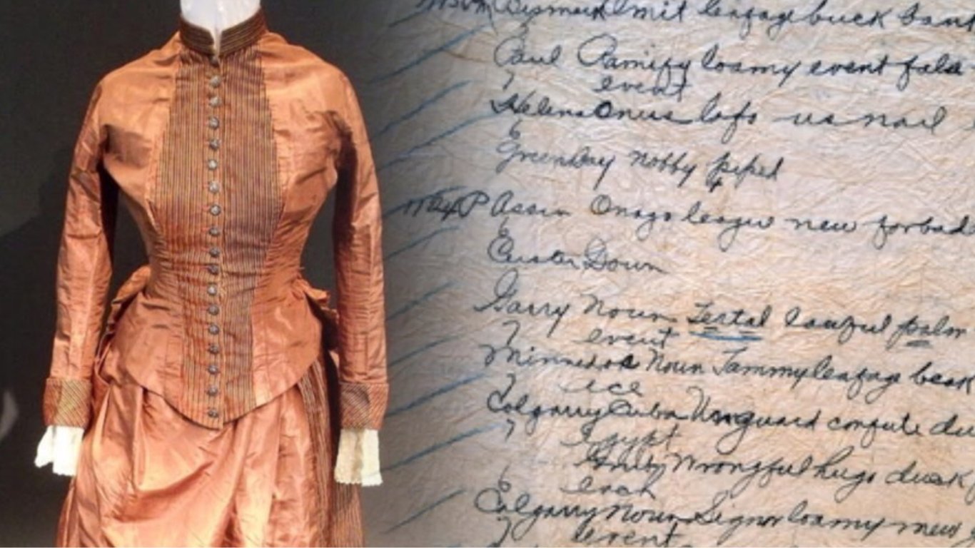 Ученые наконец-то разгадали таинственную записку из платья викторианской эпохи