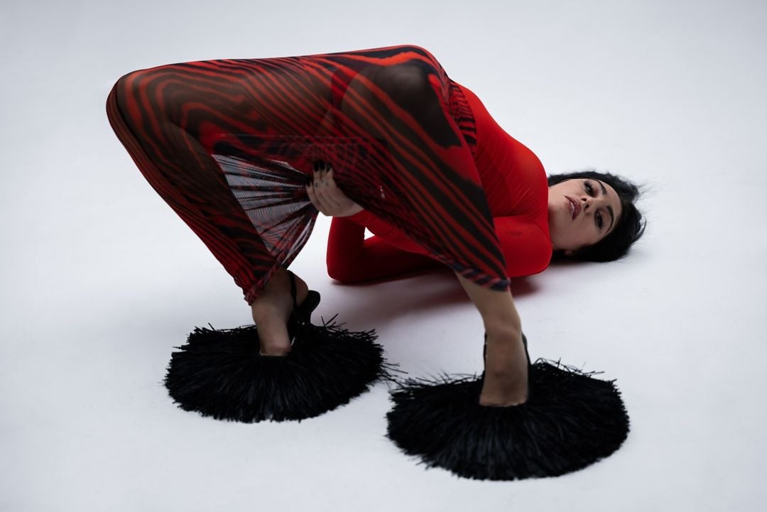 Лурдес у рекламі. Фото: instagram.com/davidkoma/