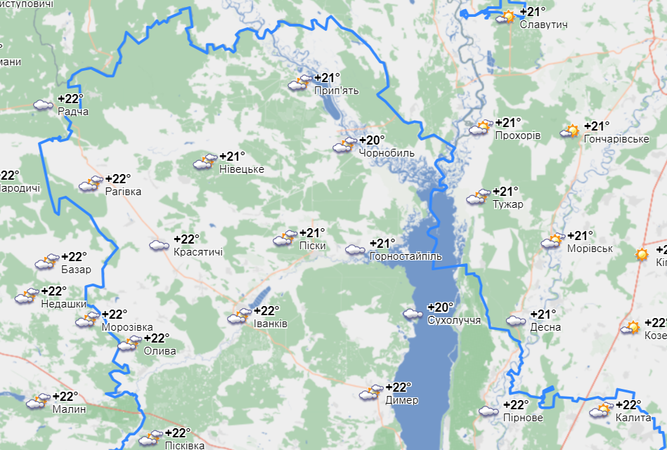 Київська область погода