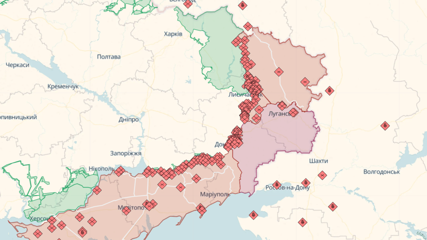 Онлайн-карты боевых действий в Украине на 6 июля: DeepState, Liveuamap, ISW