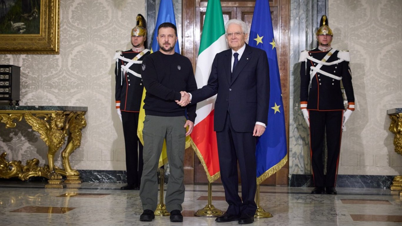 Зеленский провел встречу с Президентом Италии