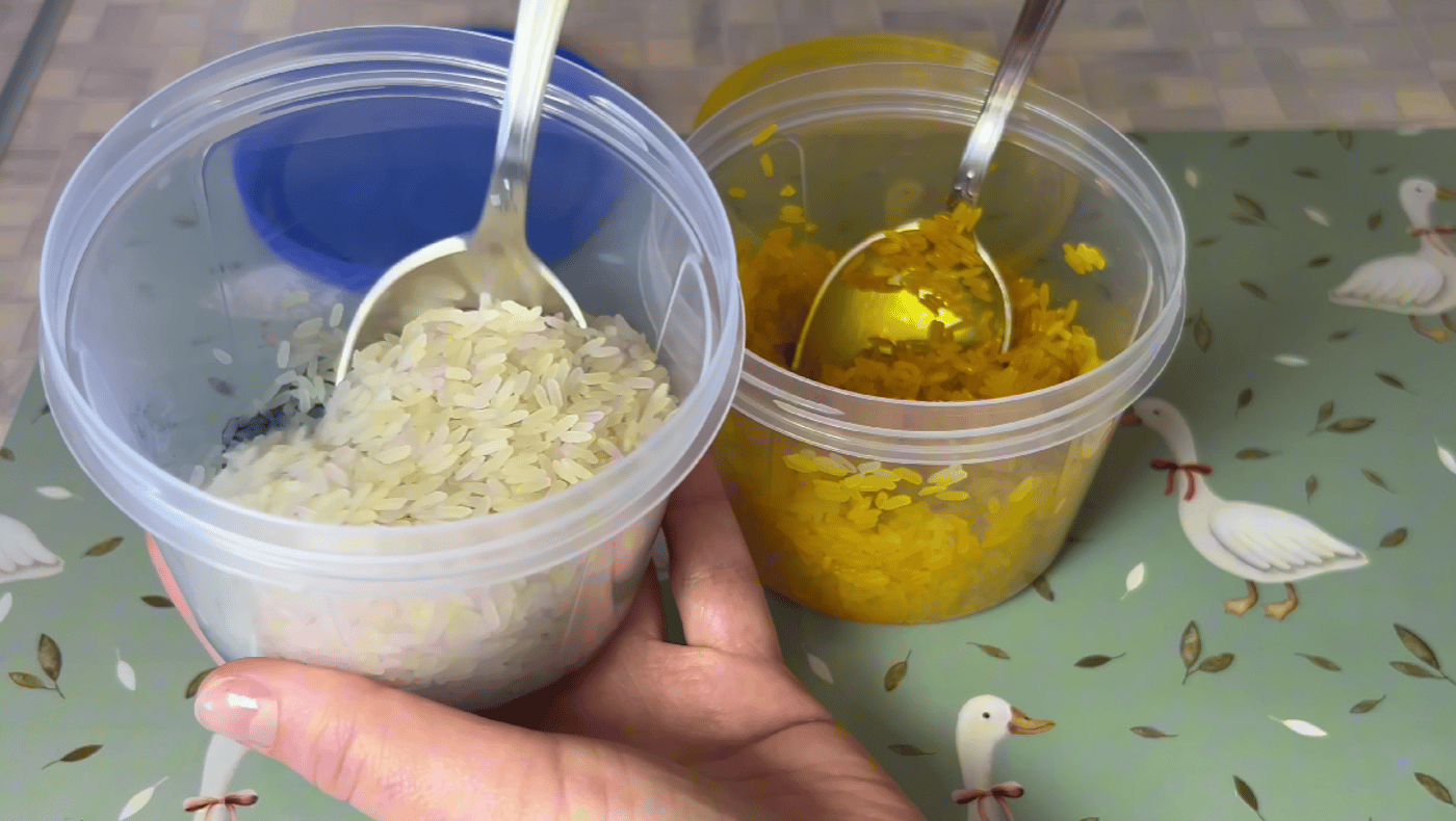 Крашанки рисом та барвником - спосіб приготування