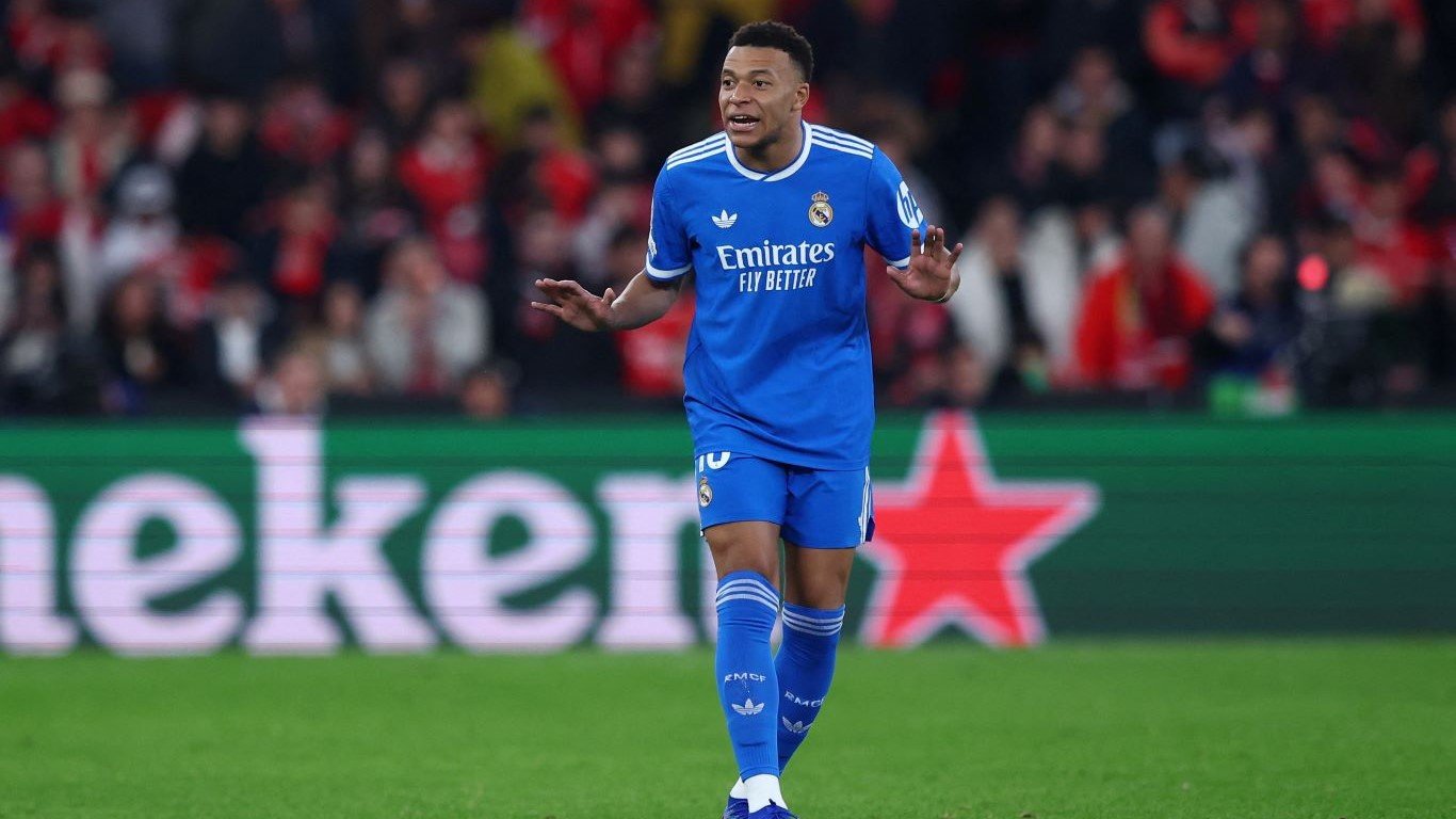 Килиан Мбаппе в матче мадридского Реала