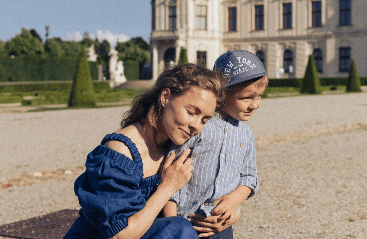 Елена Шоптенко со своим сыном