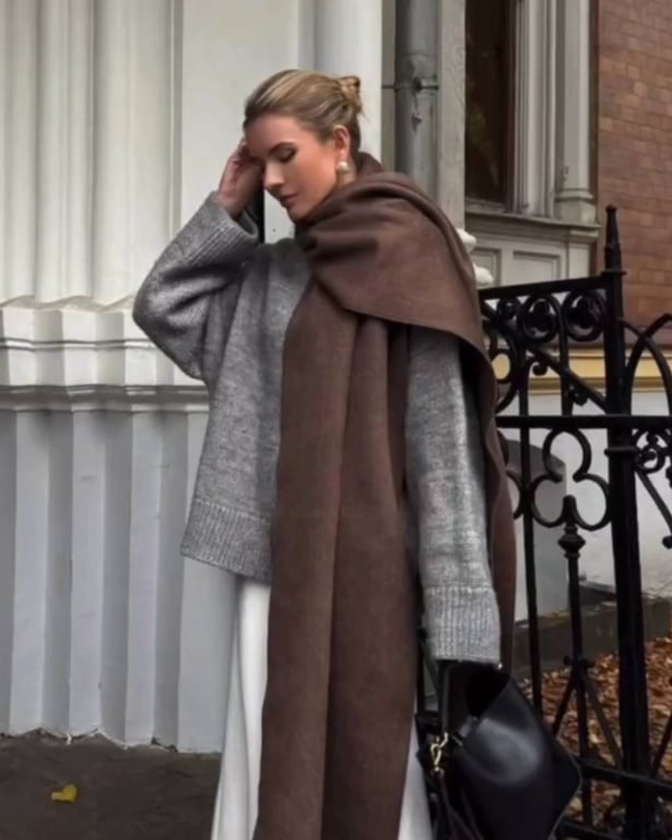 Стилісти радять масивні шарфи на зиму