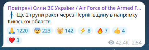 Ночной ракетный обстрел Украины 8 июля