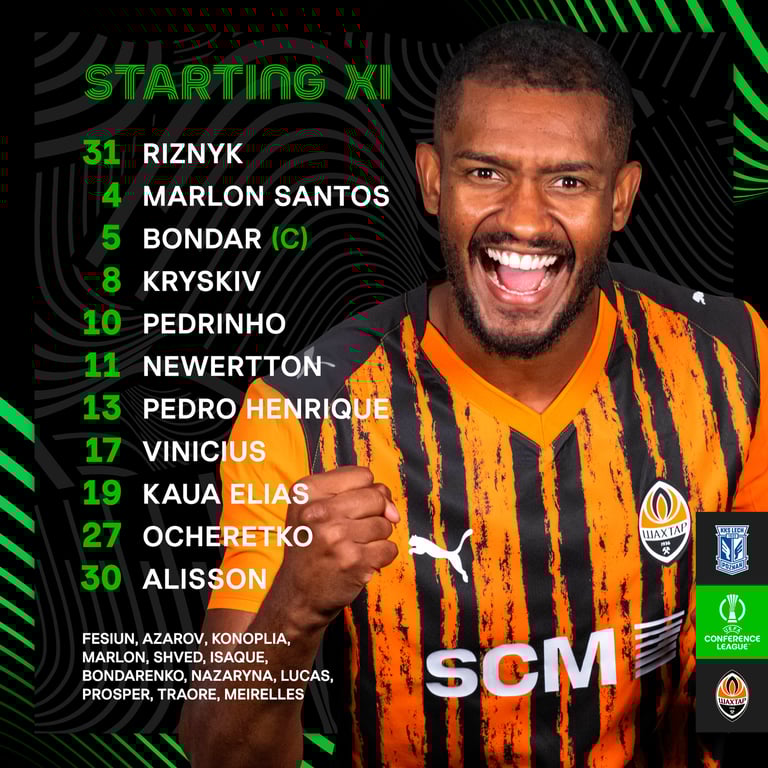 Стартовый состав Шахтера