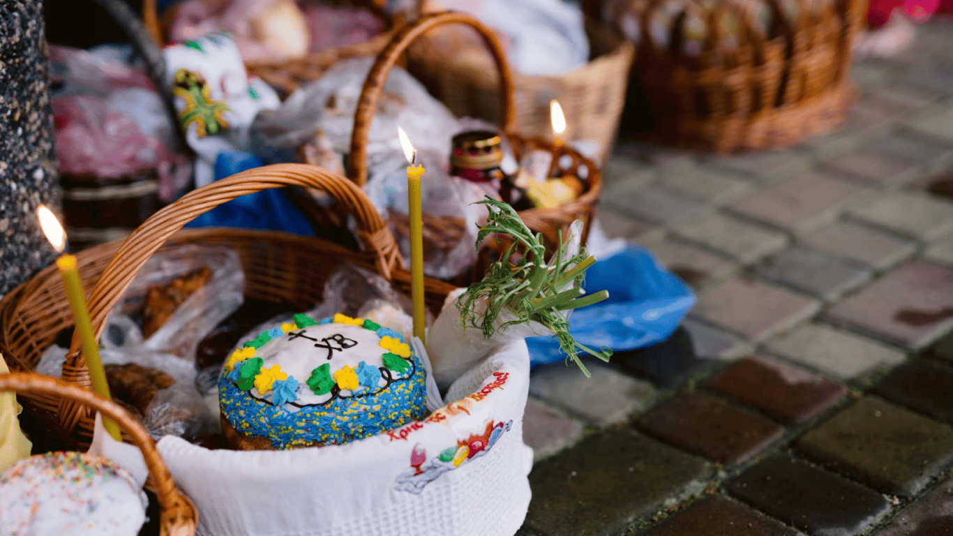 Освячення святкових кошиків на Великдень 2026