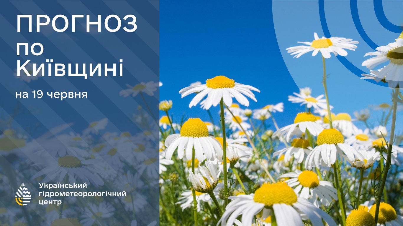 Прогноз погоды на 19 июня. Фото: Укргидрометцентр
