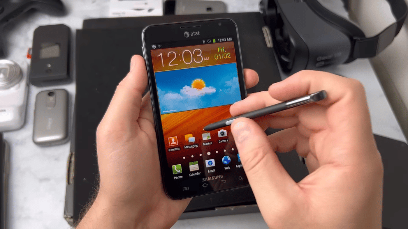 The first Samsung Galaxy Note