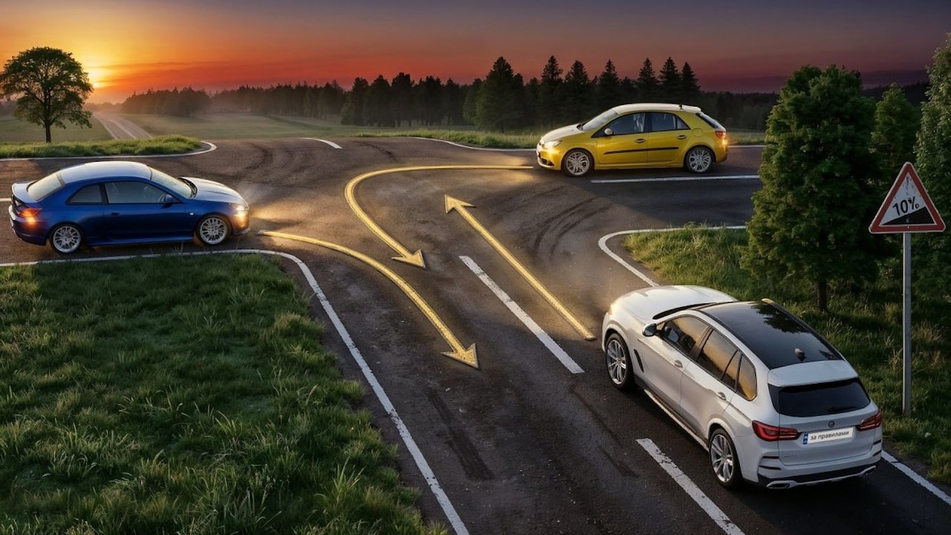 Каверзный тест ПДД: кто кого пропускает на перекрестке