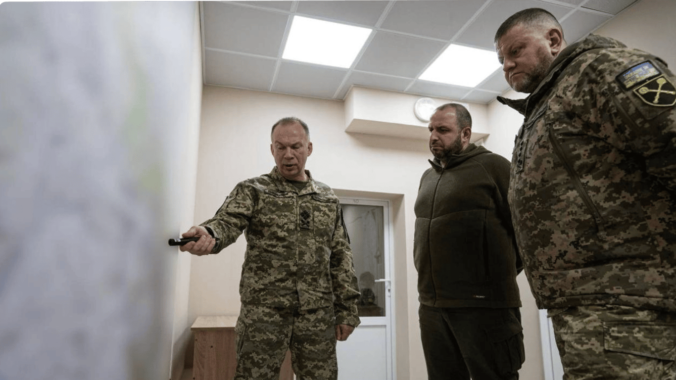 Умеров и Залужный посетили украинские позиции на Восточном направлении